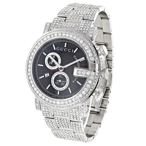 gucci watch mens diamond|Gucci men watches clearance.